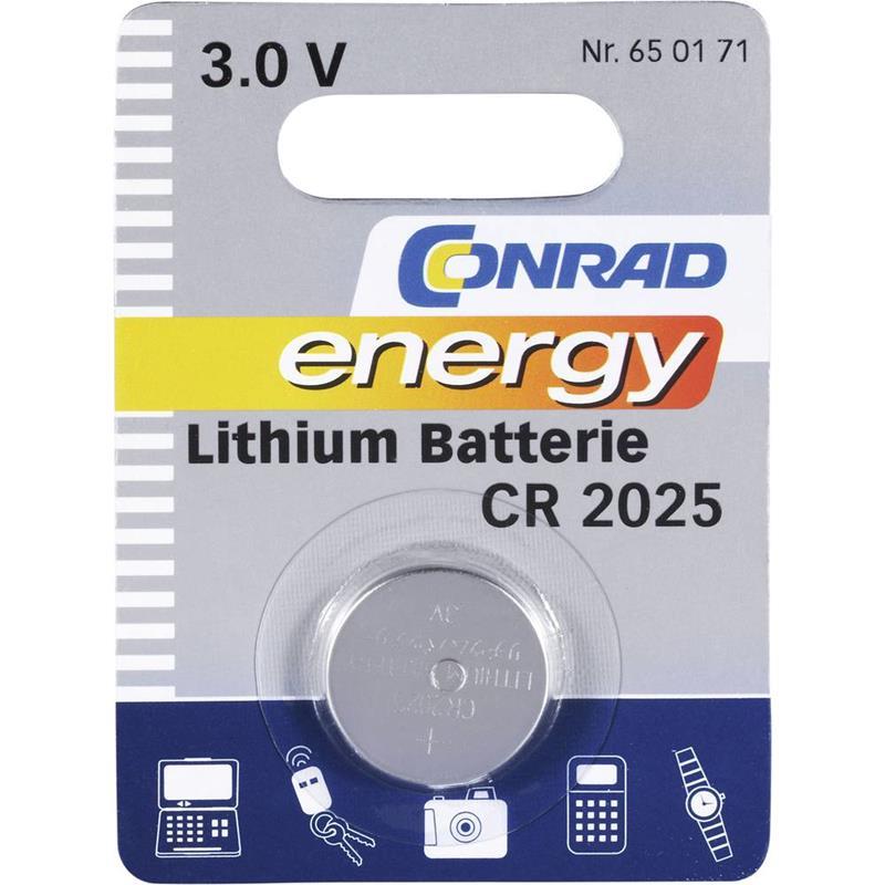 Baterija CR 2025 Li Conrad energy, CR202