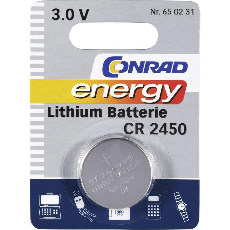 Baterija CR 2450 Li Conrad energy, CR245