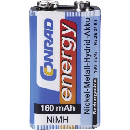 9V Block akum.  NiMH Conrad energy 6LR61