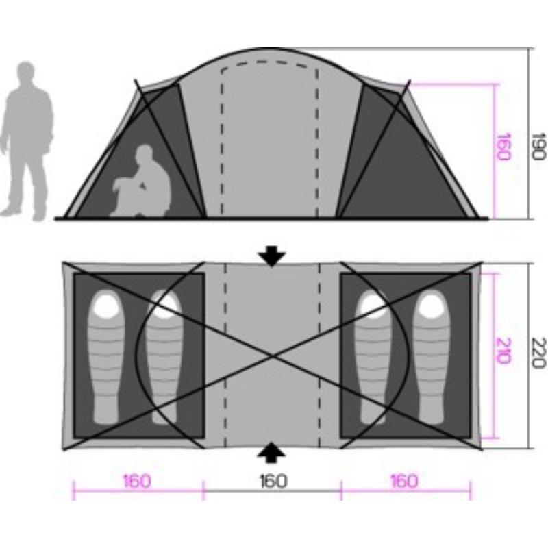 Šotor Hannah Space 4