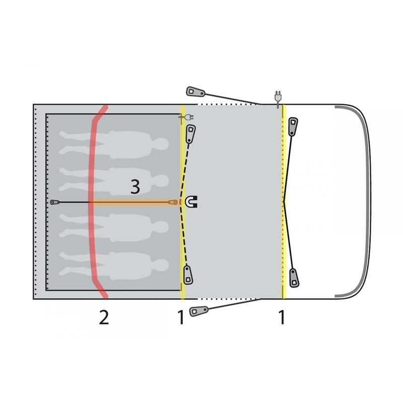 Šotor Outwell Hayward Lake 4 Air TC
