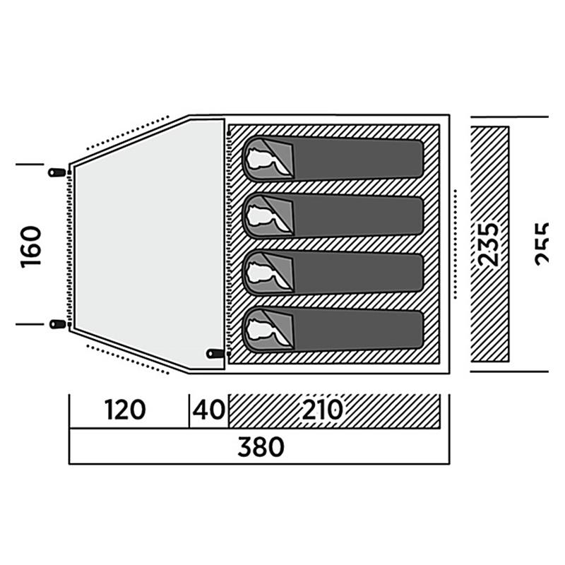 Šotor Easy Camp Kinn 4
