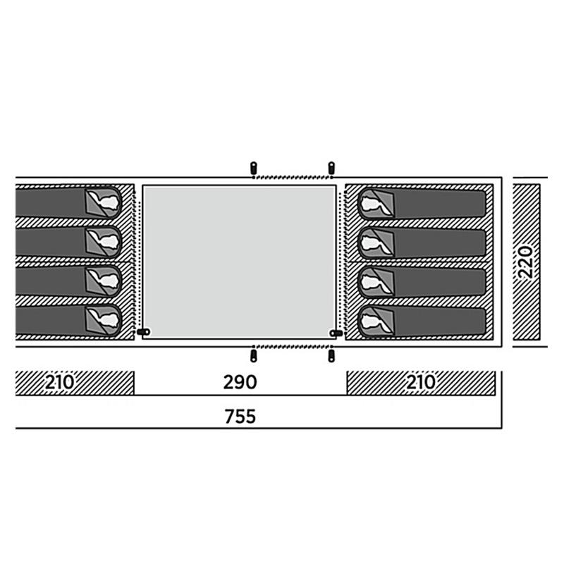 Šotor Easy Camp Leka Twin 8