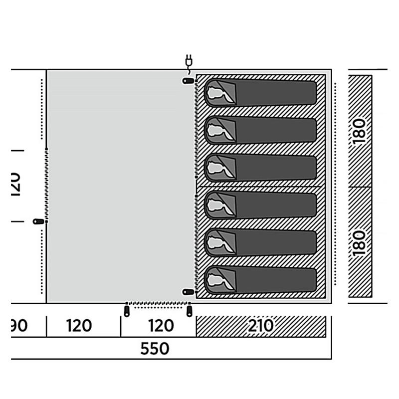 Šotor Easy Camp Skarvan 6