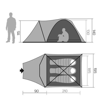 Šotor Hannah Hover 3