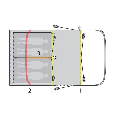 Šotor Outwell Hayward Lake 4 Air TC