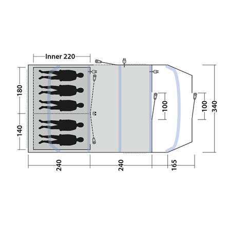 Šotor Outwell Tennessee 5 Air