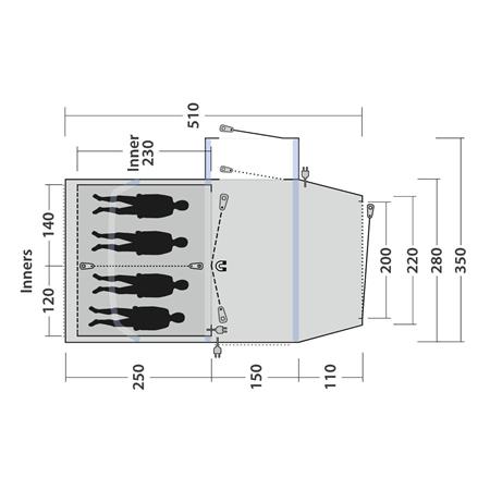 Šotor Outwell Smart Air Montana 6SA