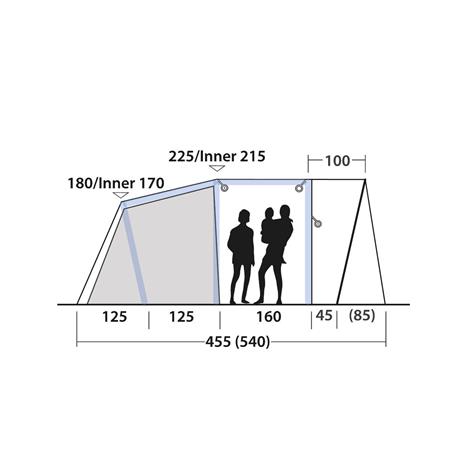 Šotor Outwell Nashville 5 Air TC