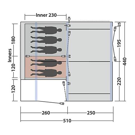 Šotor Outwell Maryland 5 Air