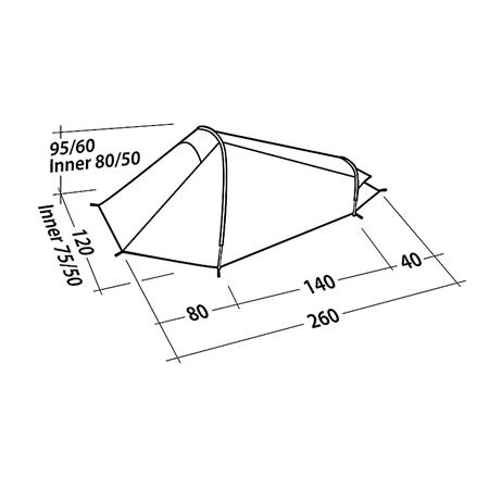 Šotor Easy Camp Geminga 100 Compact