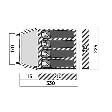Šotor Easy Camp Setesdal 4