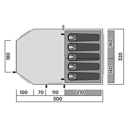 Šotor Easy Camp Hamra 5