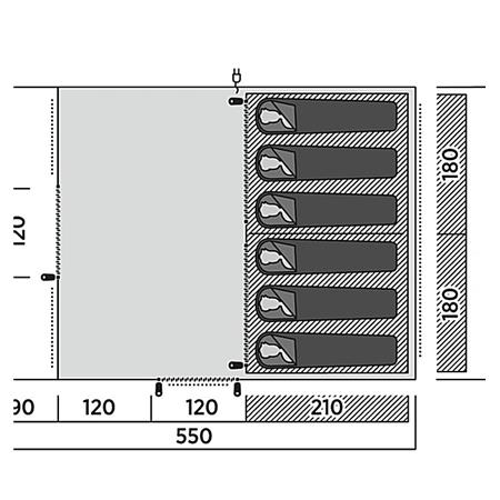 Šotor Easy Camp Skarvan 6
