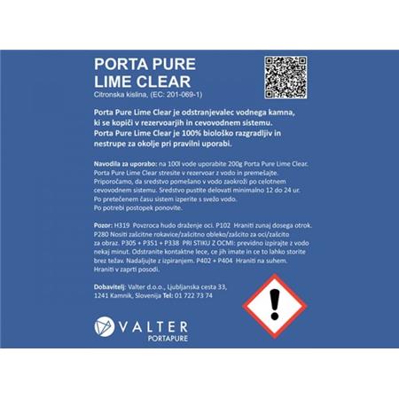 Čistilo vodnega kamna PORTA PURE Lime
