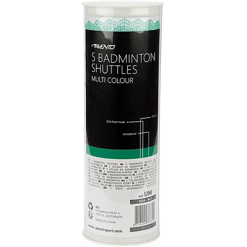 Žogice za badminton Avento Colours 5