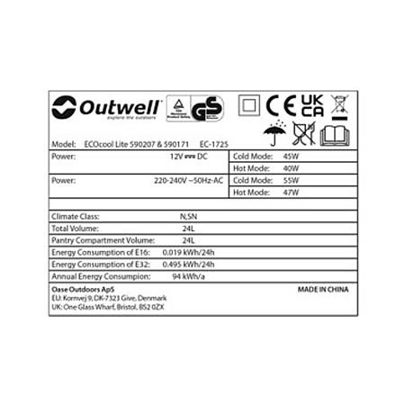 Hladilnik Outwell ECOcool Lite Dark B.