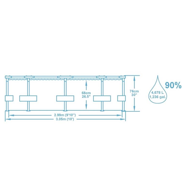 Bazen Bestway Steelpool 3,05m