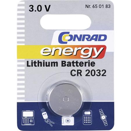 Baterija CR 2032 Li Conrad energy