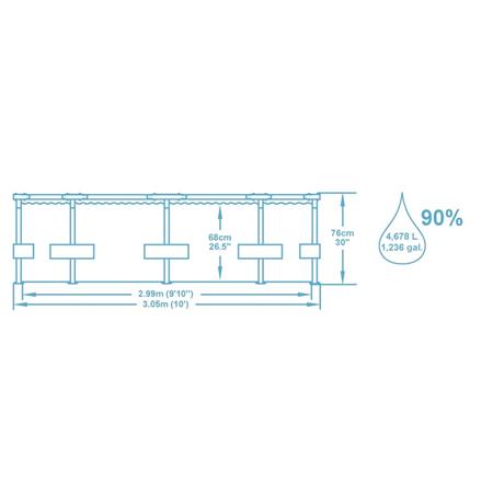 Bazen Bestway Steelpool 3,05m