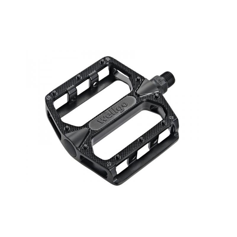 Pedala Flat 9/16 Al/črn/welgo